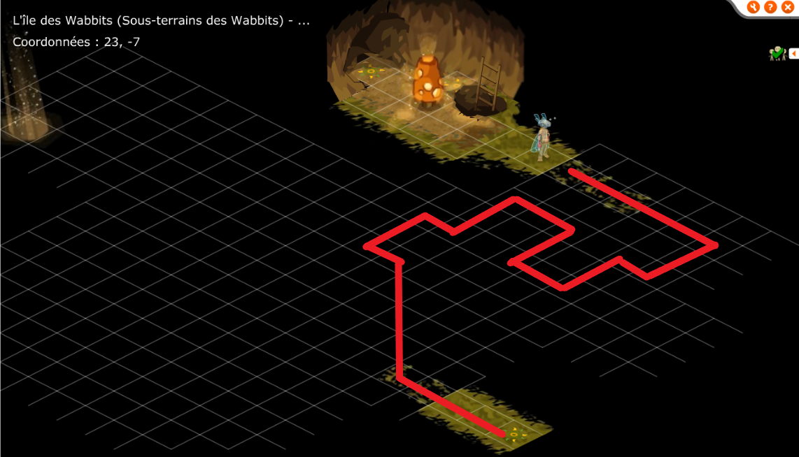Dofus Retro Château Wa Wabbit, comment y accéder, quel est le chemin pour la panoplie sans la